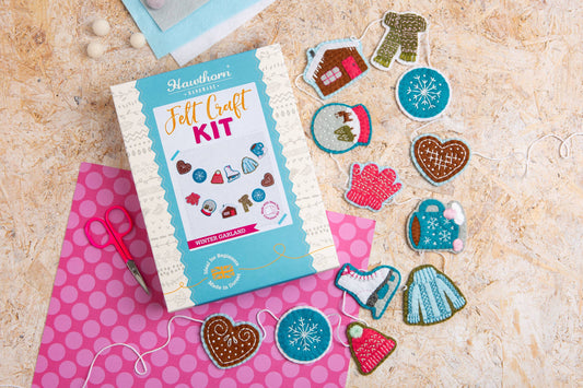 Winter Garland Felt Craft Kit | Christmas Beginner Craft Kit