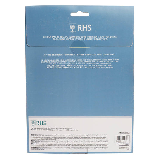 RHS Embroidery Kit, Multicoloured, 8", In the Wild