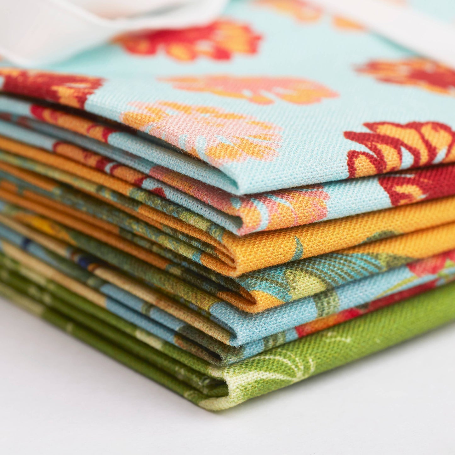 RHS Fat Quarter Fabric Bundle, Tropical, 45 x 56cm Pack Of 4