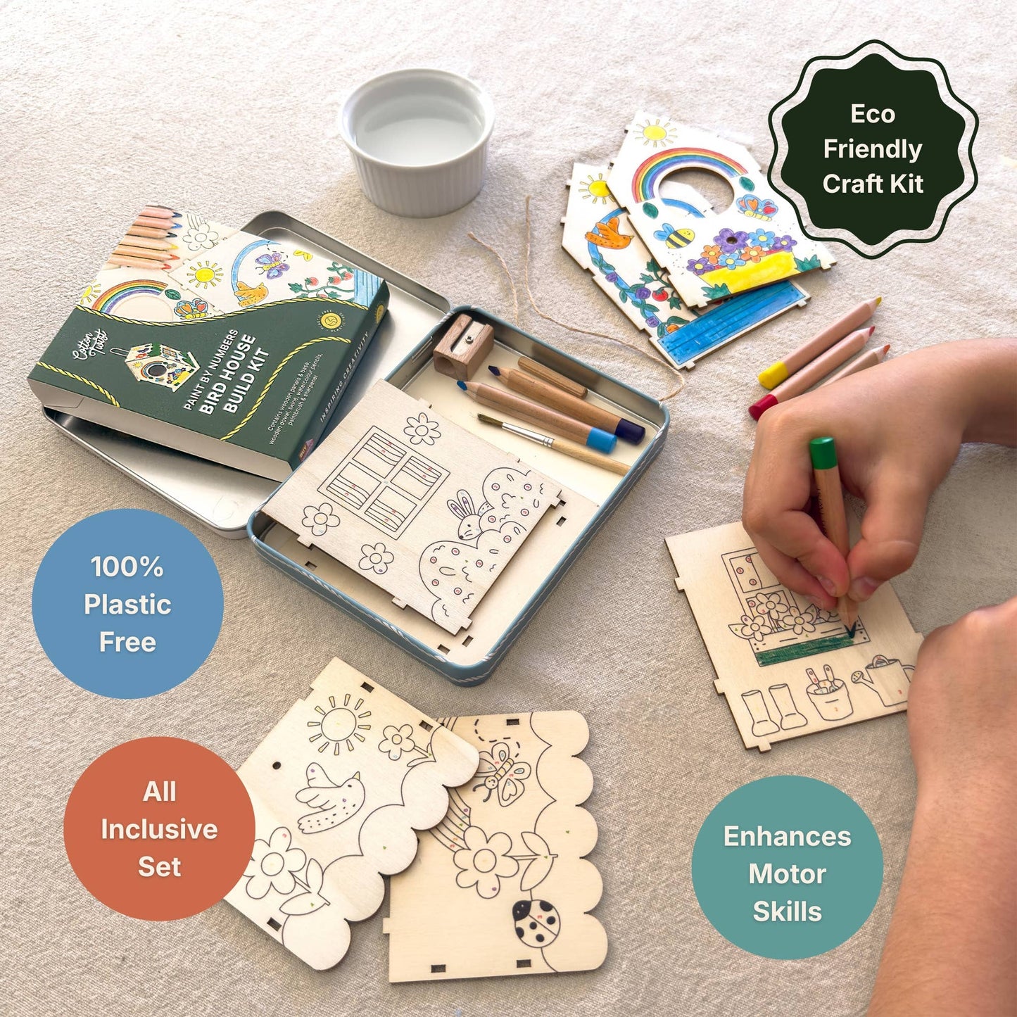 Paint By Numbers Bird House Build Kit