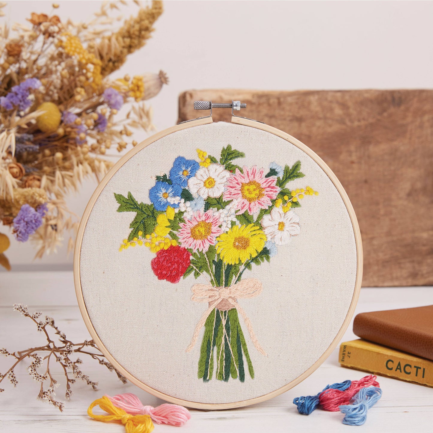 RHS Embroidery Kit, Multicoloured, 8", Bouquet
