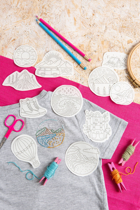 Wander Free Stick & Stitch Embroidery Pack | Travel