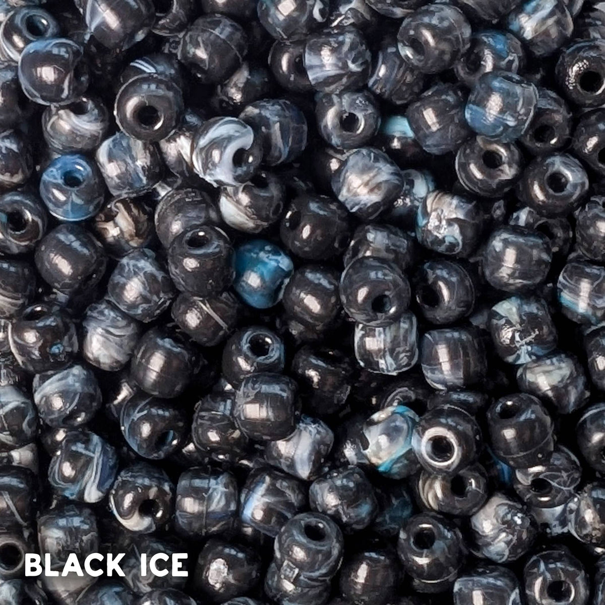 Recycled Ocean Plastic Beads: 6mm Jewellery Making Supplies