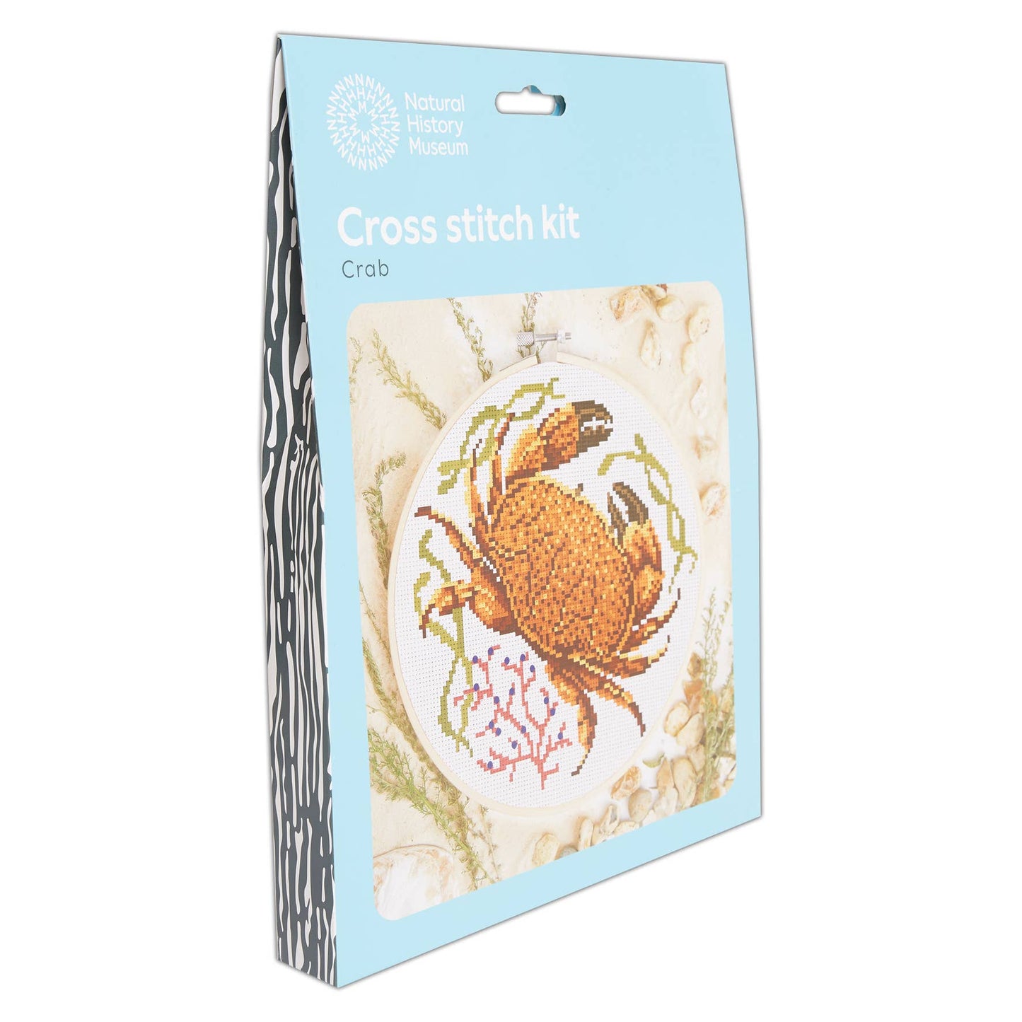 Natural History Museum Cross Stitch Kit, Crab Design, 14cm