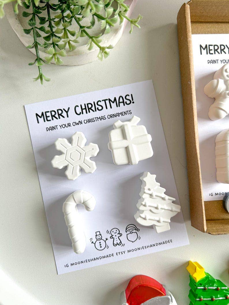 Christmas Paint Your Own Kits, Stocking Fillers, Christmas Eve Box Fillers, Christmas Pottery Painting