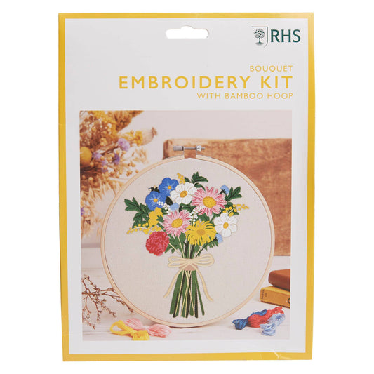 RHS Embroidery Kit, Multicoloured, 8", Bouquet