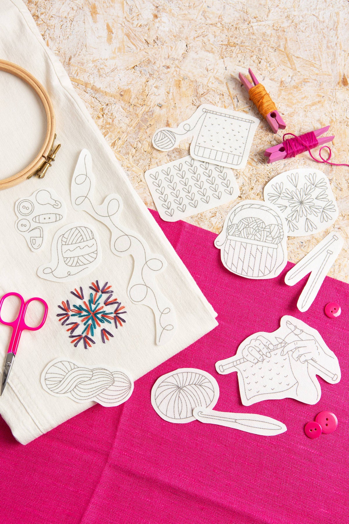 Yarn Stash Stick & Stitch Embroidery Pack | Knitting