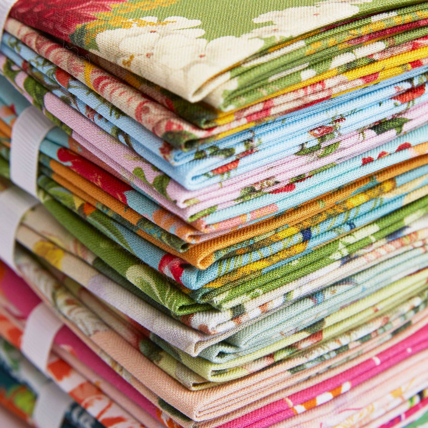 RHS Fat Quarter Fabric Bundle, Edwards, 45 x 56cm, Pack Of 4