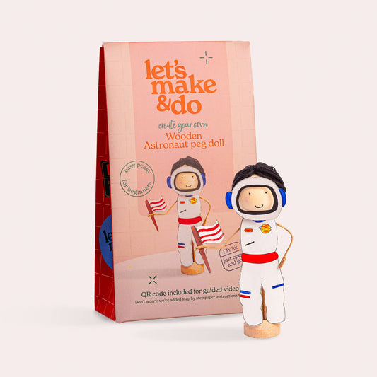 Astronaut Craft kit Bundle | Astronaut Peg Doll & Rocket Set