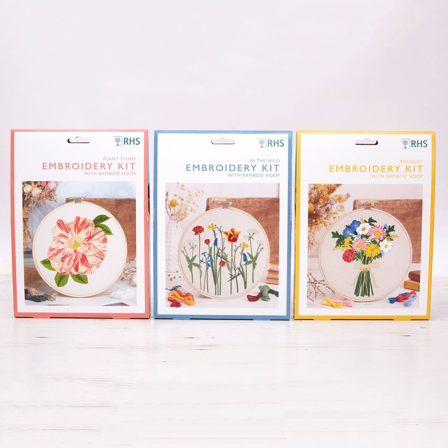 RHS Embroidery Kit, Multicoloured, 8", Bouquet