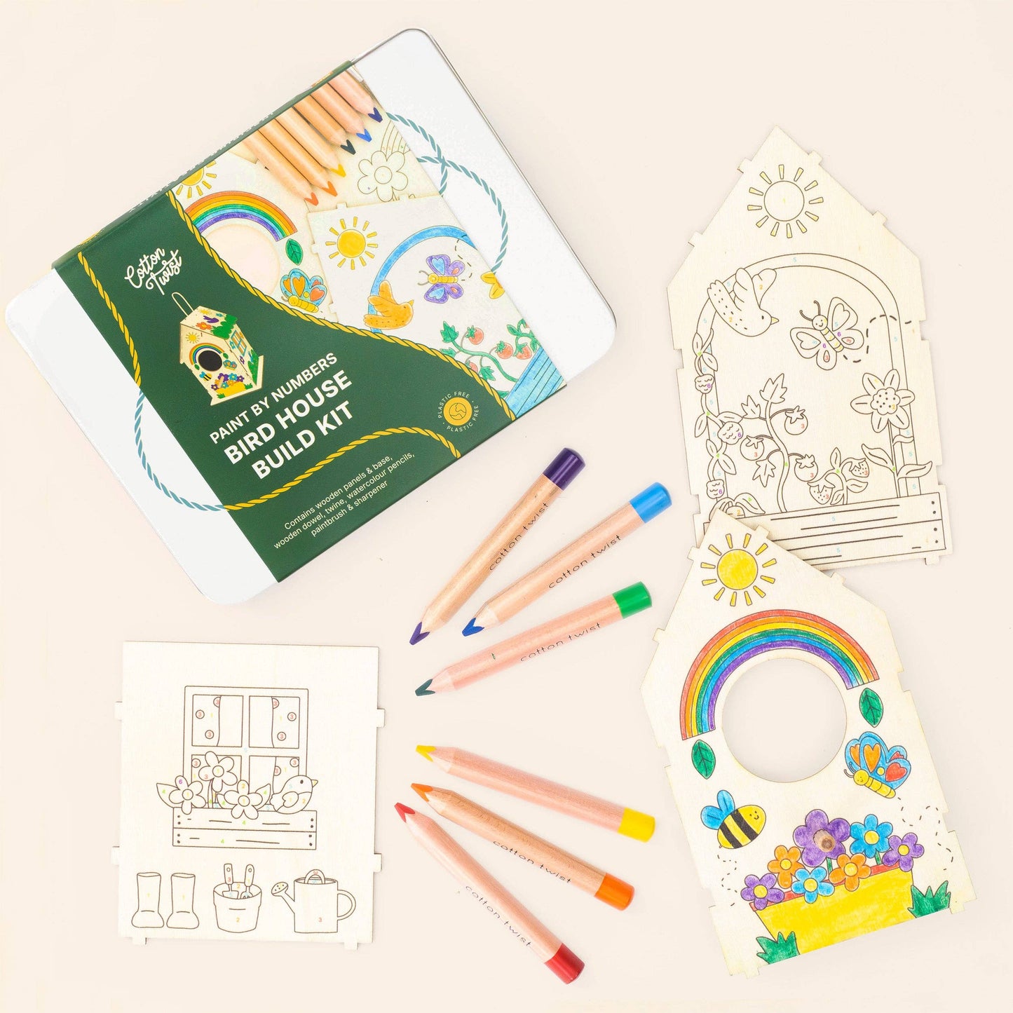Paint By Numbers Bird House Build Kit