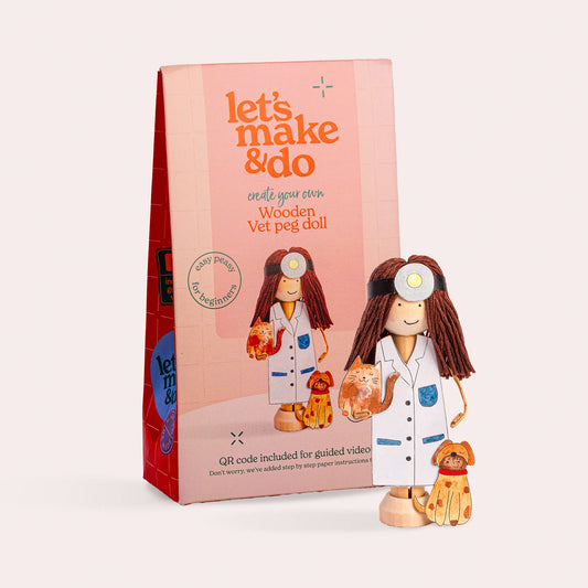 Vet Craft Kit Bundle | Vet Peg Doll & Animal Hospital Set
