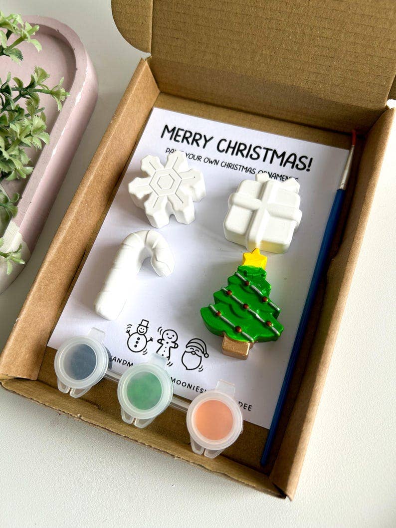 Christmas Paint Your Own Kits, Stocking Fillers, Christmas Eve Box Fillers, Christmas Pottery Painting