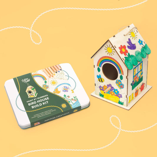 Paint By Numbers Bird House Build Kit