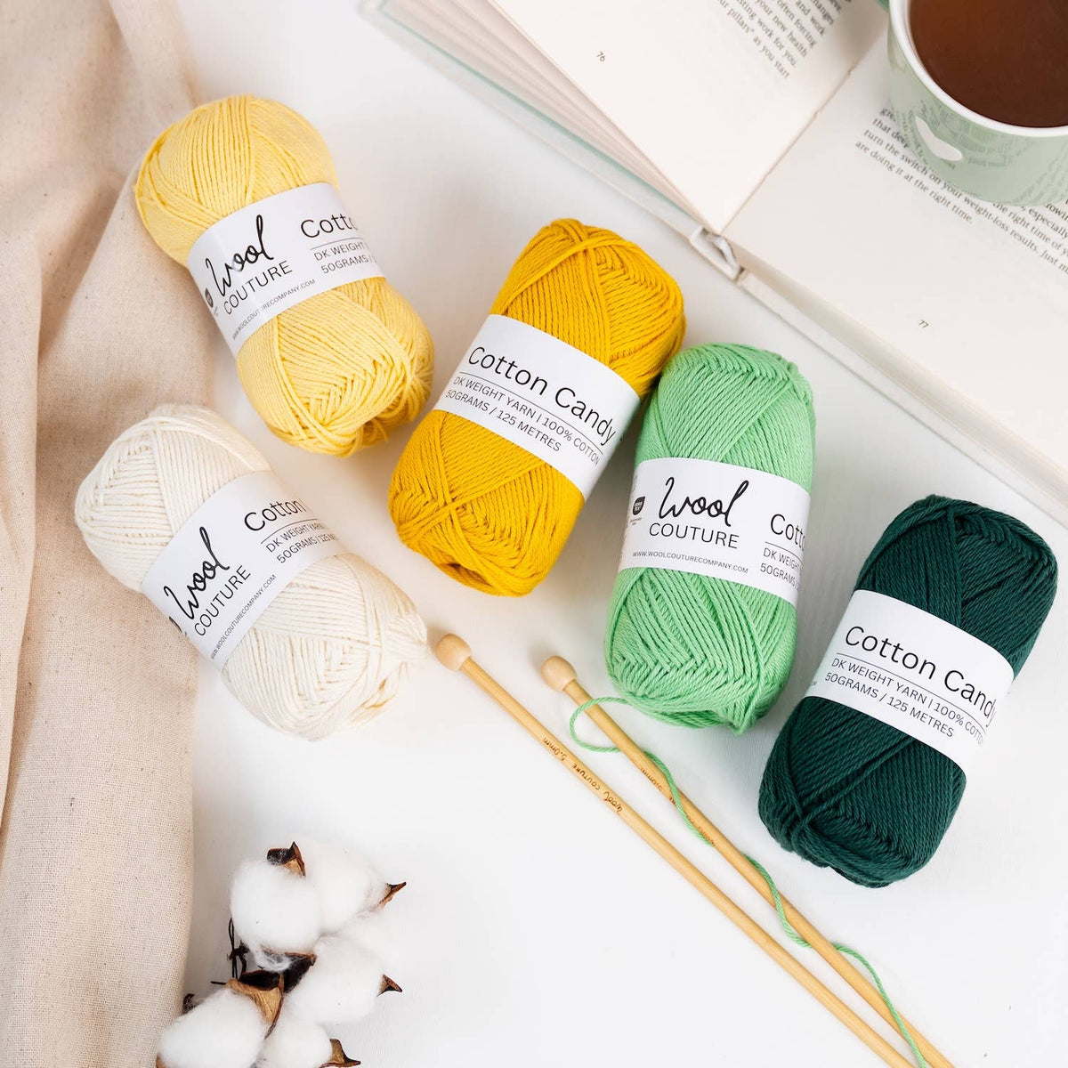 Cotton Candy Yarn 50g Ball 100% Cotton