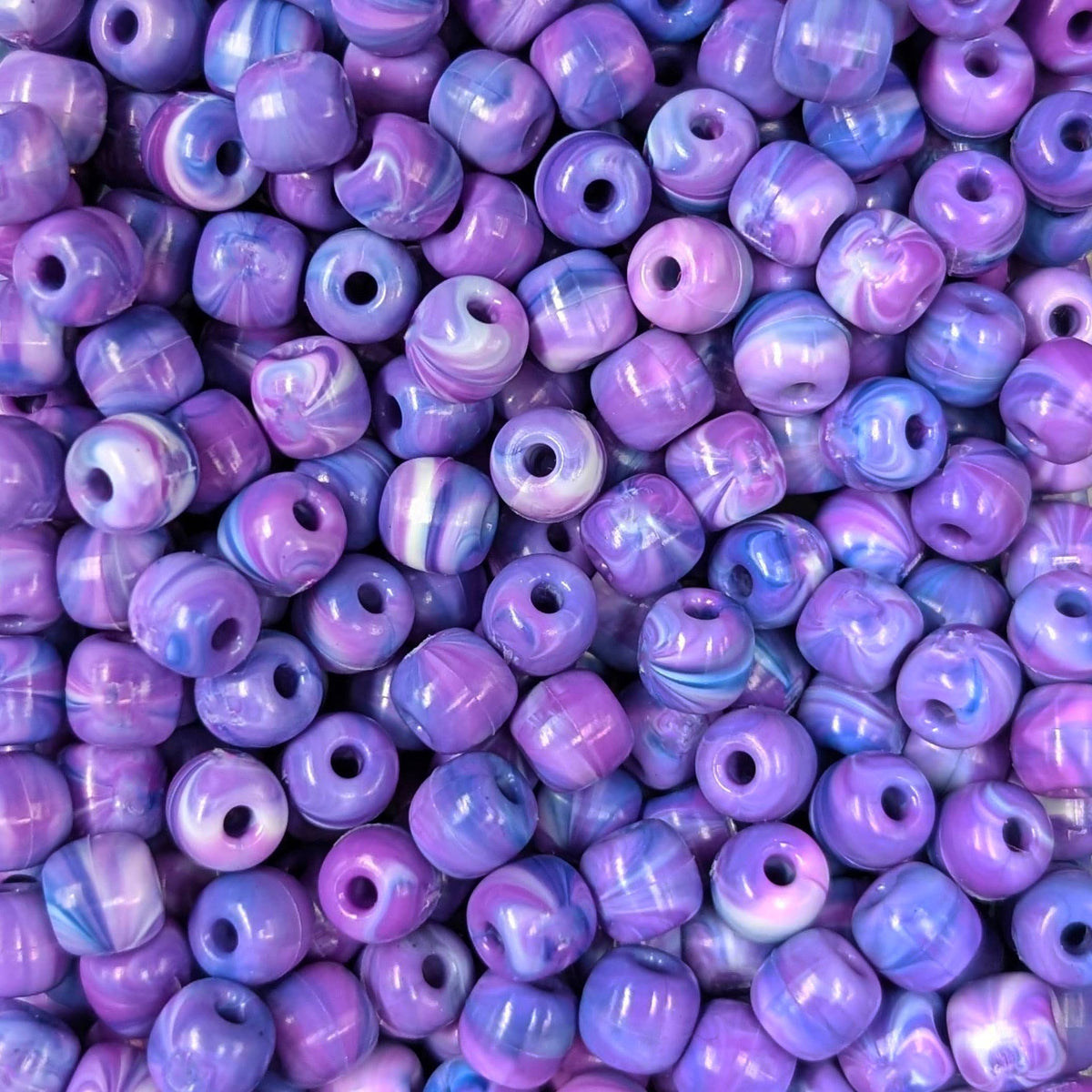 Recycled Ocean Plastic Beads: 6mm Jewellery Making Supplies