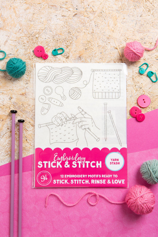 Yarn Stash Stick & Stitch Embroidery Pack | Knitting
