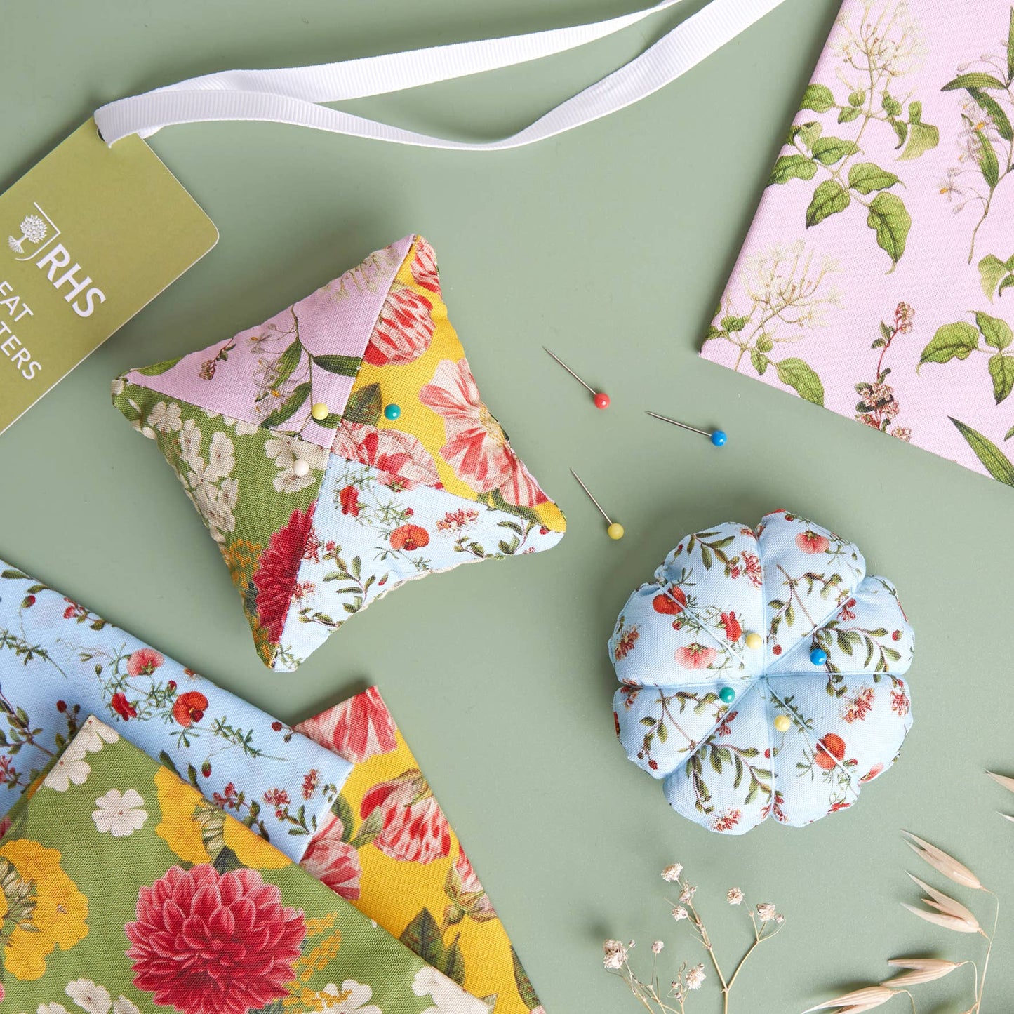 RHS Fat Quarter Fabric Bundle, Edwards, 45 x 56cm, Pack Of 4