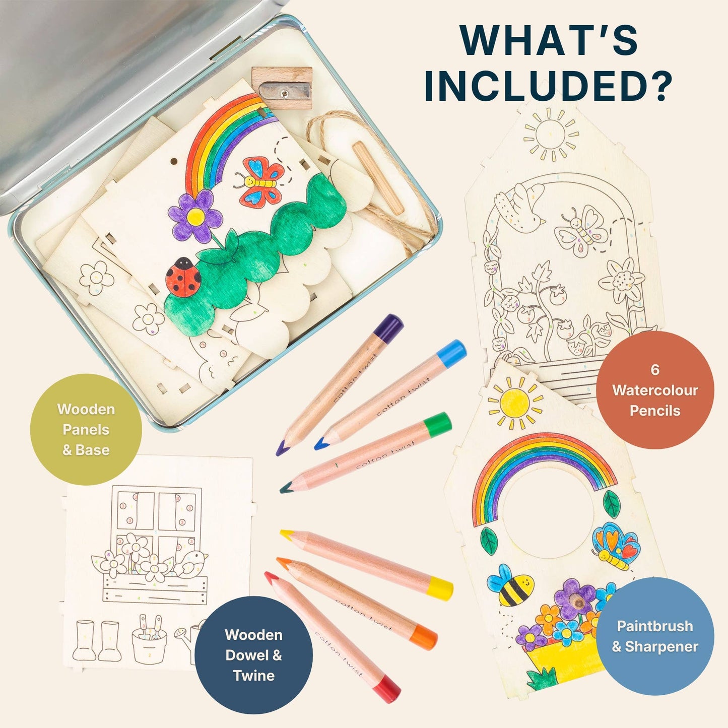 Paint By Numbers Bird House Build Kit