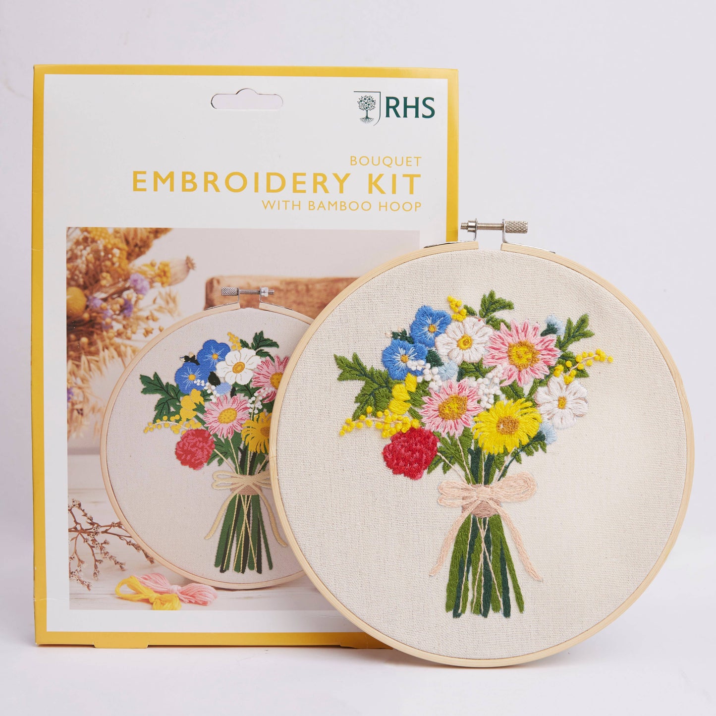 RHS Embroidery Kit, Multicoloured, 8", Bouquet