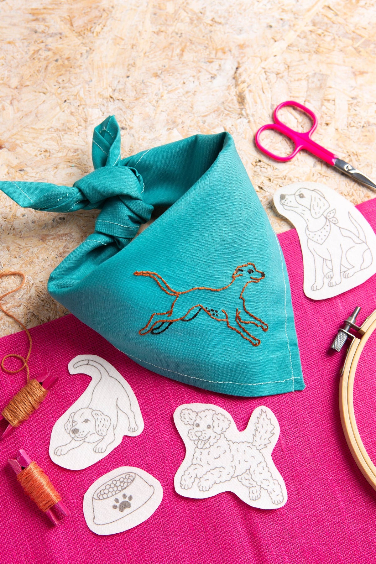Dog Days Stick & Stitch Embroidery Pack