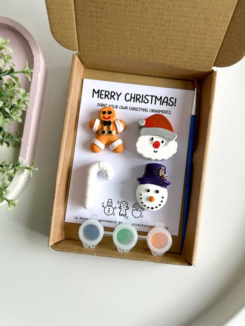 Christmas Paint Your Own Kits, Stocking Fillers, Christmas Eve Box Fillers, Christmas Pottery Painting