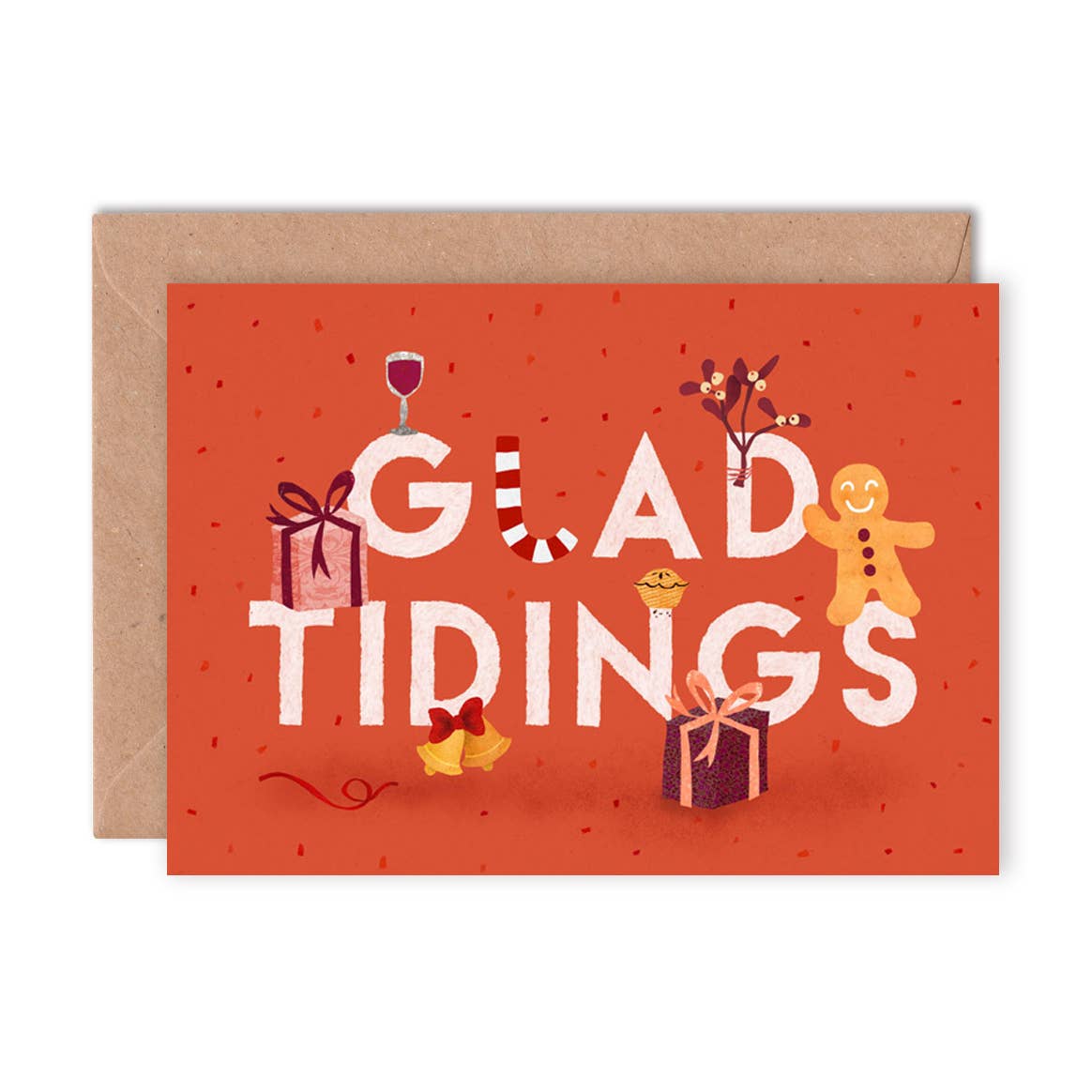 Glad Tidings Christmas Card | A6 Greeting Card