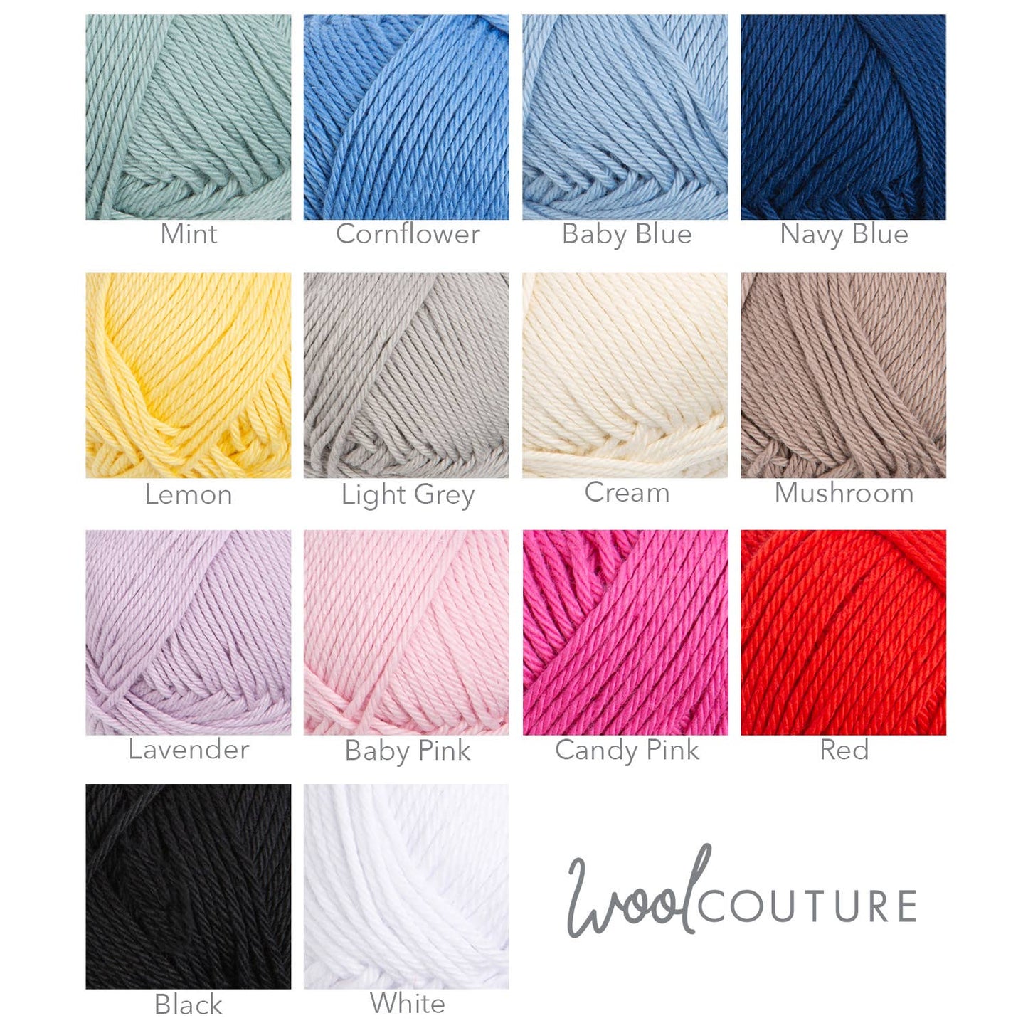 Cotton Candy Yarn 50g Ball 100% Cotton