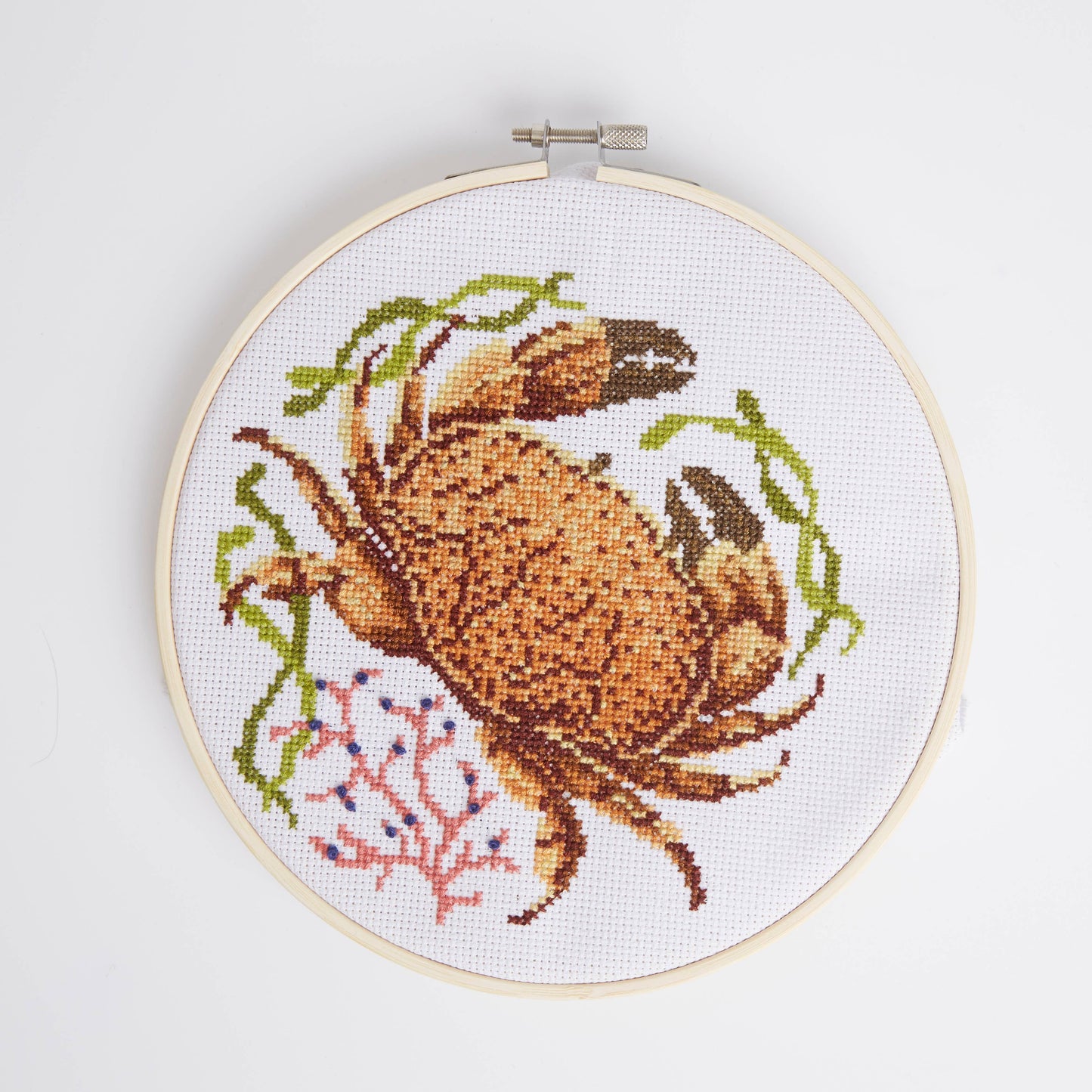 Natural History Museum Cross Stitch Kit, Crab Design, 14cm