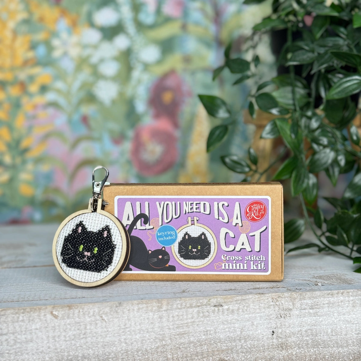 All you need is a Cat! Mini Matchbox Cross Stitch Kit
