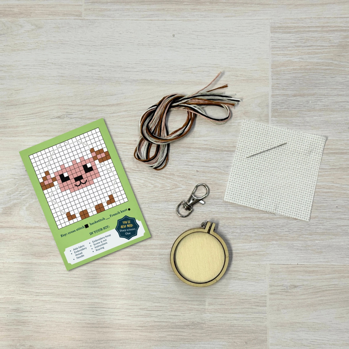 Love Ewe! Mini Matchbox Cross Stitch Kit