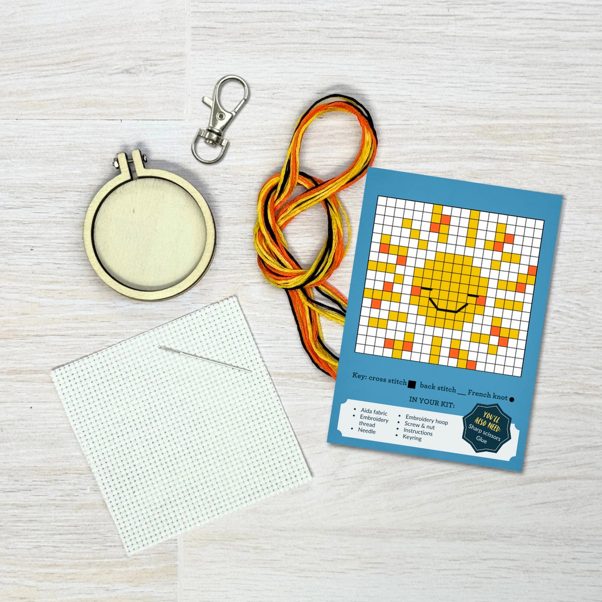 You Are My Sunshine Mini Matchbox Cross Stitch Kit