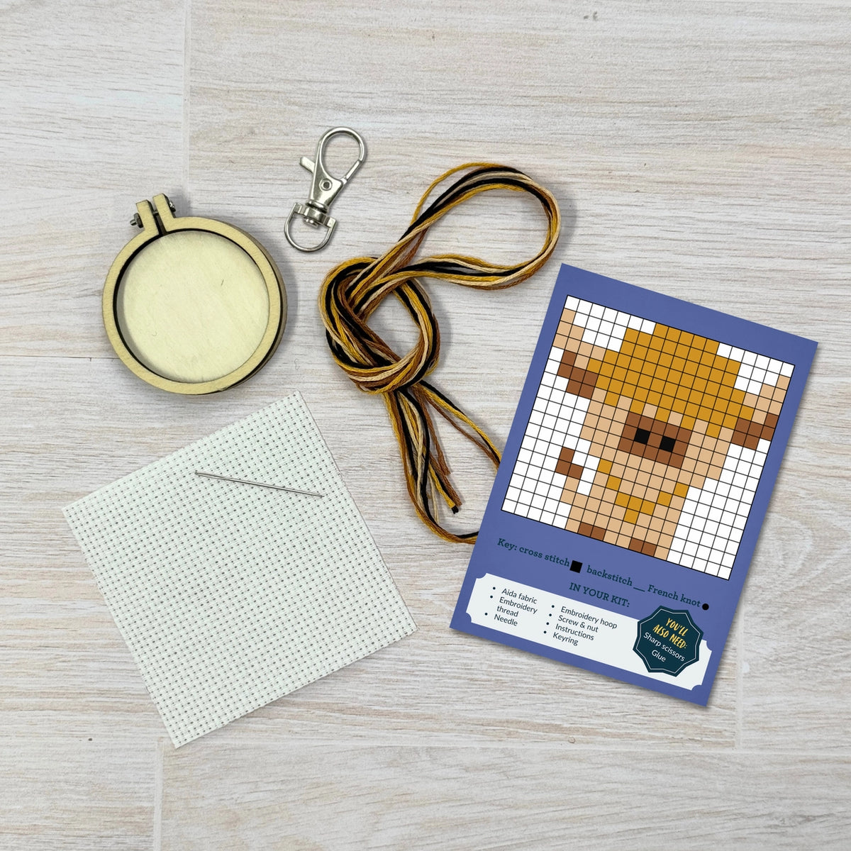 Wild At Heart! Mini Matchbox Cross Stitch Kit