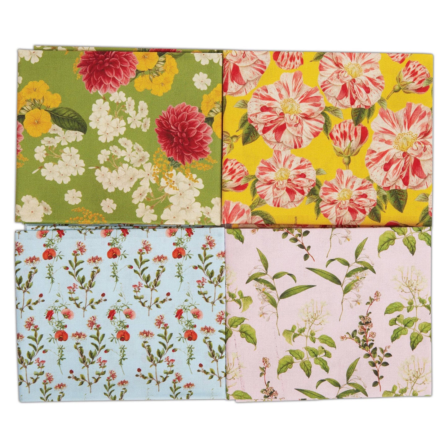 RHS Fat Quarter Fabric Bundle, Edwards, 45 x 56cm, Pack Of 4