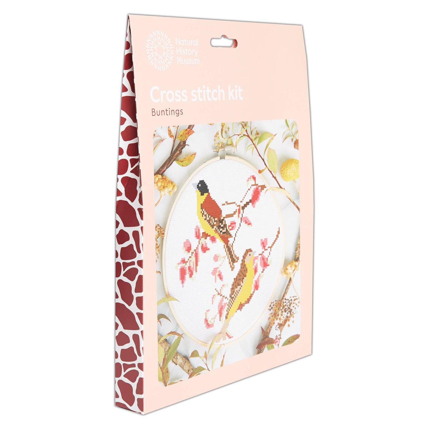 Natural History Museum Cross Stitch Kit Buntings Design 14cm