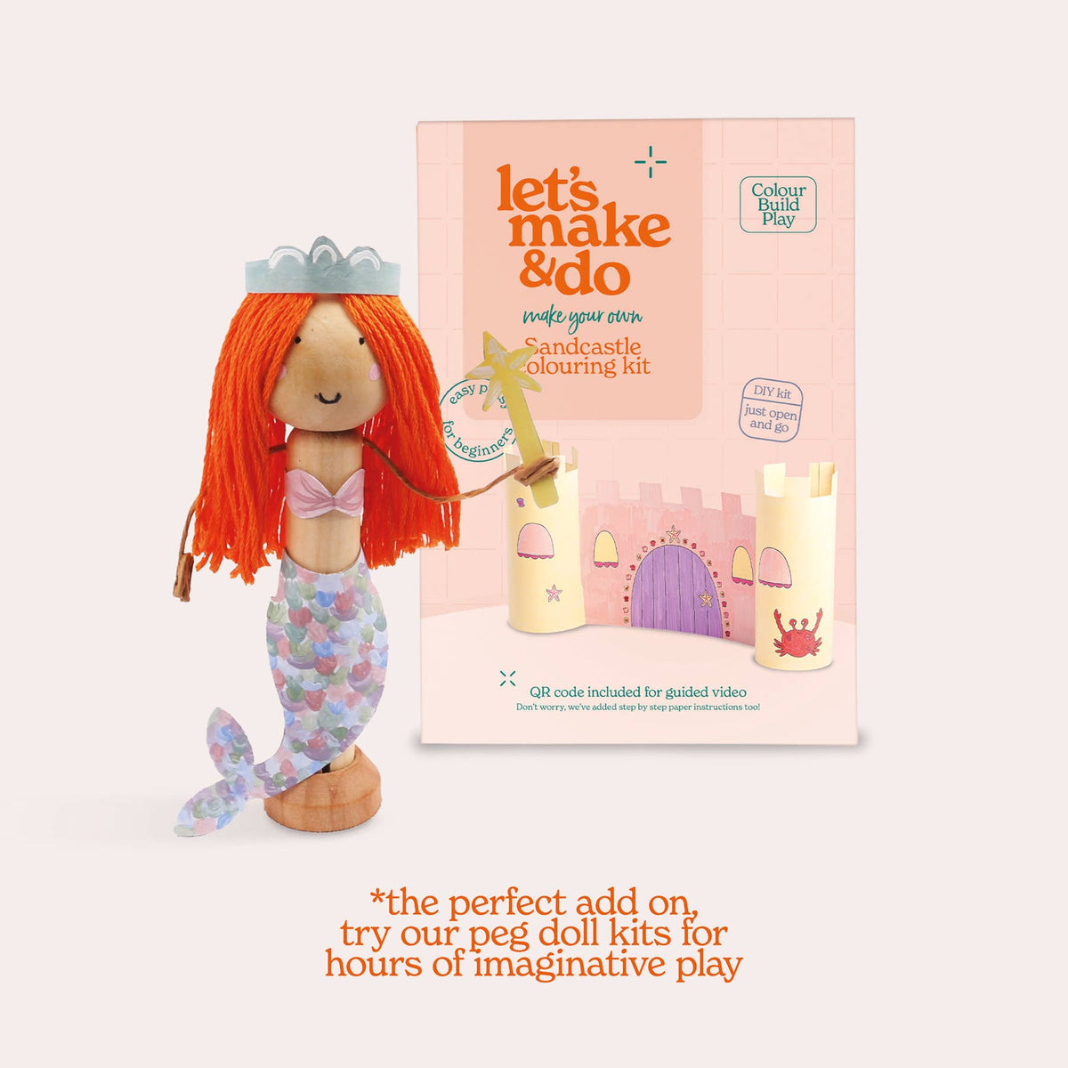 Make Your Own Sandcastle - 3D Kids Colouring Craft Kit