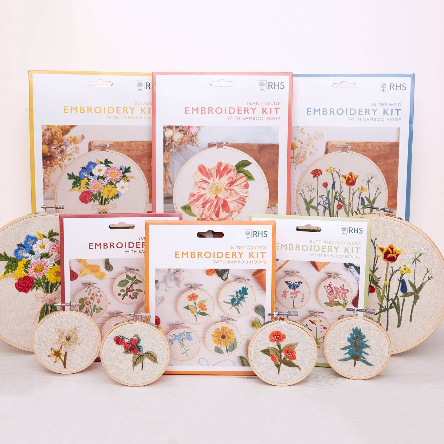 RHS Embroidery Kit, Multicoloured, 8", Bouquet