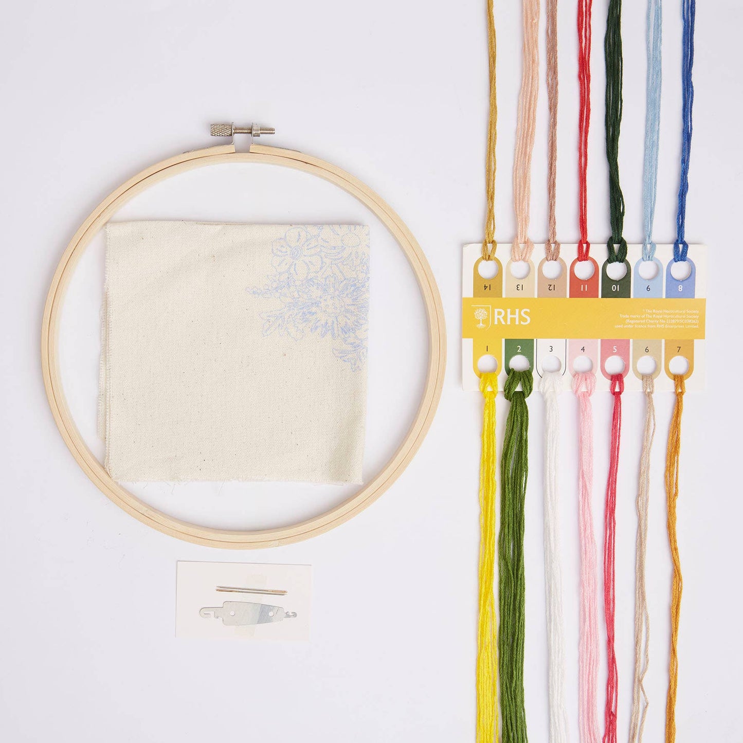 RHS Embroidery Kit, Multicoloured, 8", Bouquet