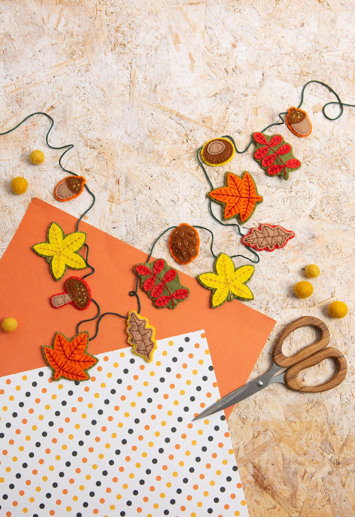 Autumn Garland Felt Craft Kit | Beginner Craft Kit