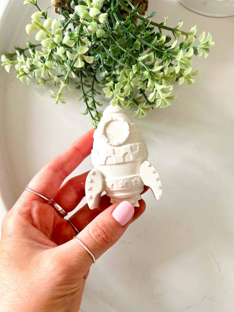 Space Themed Pottery Painting Kit, Paint Your Own Astronaut Set, DIY Creative Craft Kit, Fun Date Night Activities, Custom Room Decor