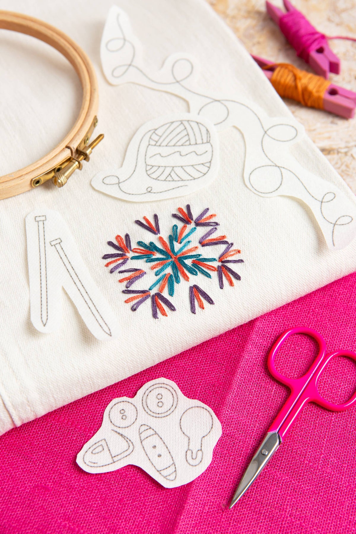 Yarn Stash Stick & Stitch Embroidery Pack | Knitting