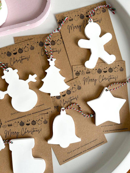 Handmade Plaster Painting Christmas Ornament Kit
