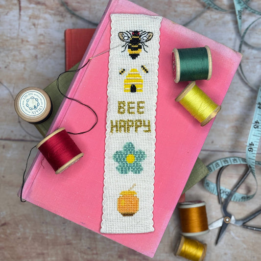 Honey Bee Cross Stitch Bookmark Kit