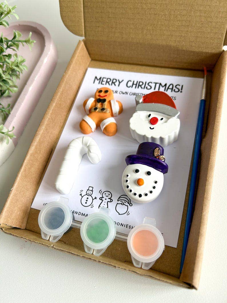 Christmas Paint Your Own Kits, Stocking Fillers, Christmas Eve Box Fillers, Christmas Pottery Painting