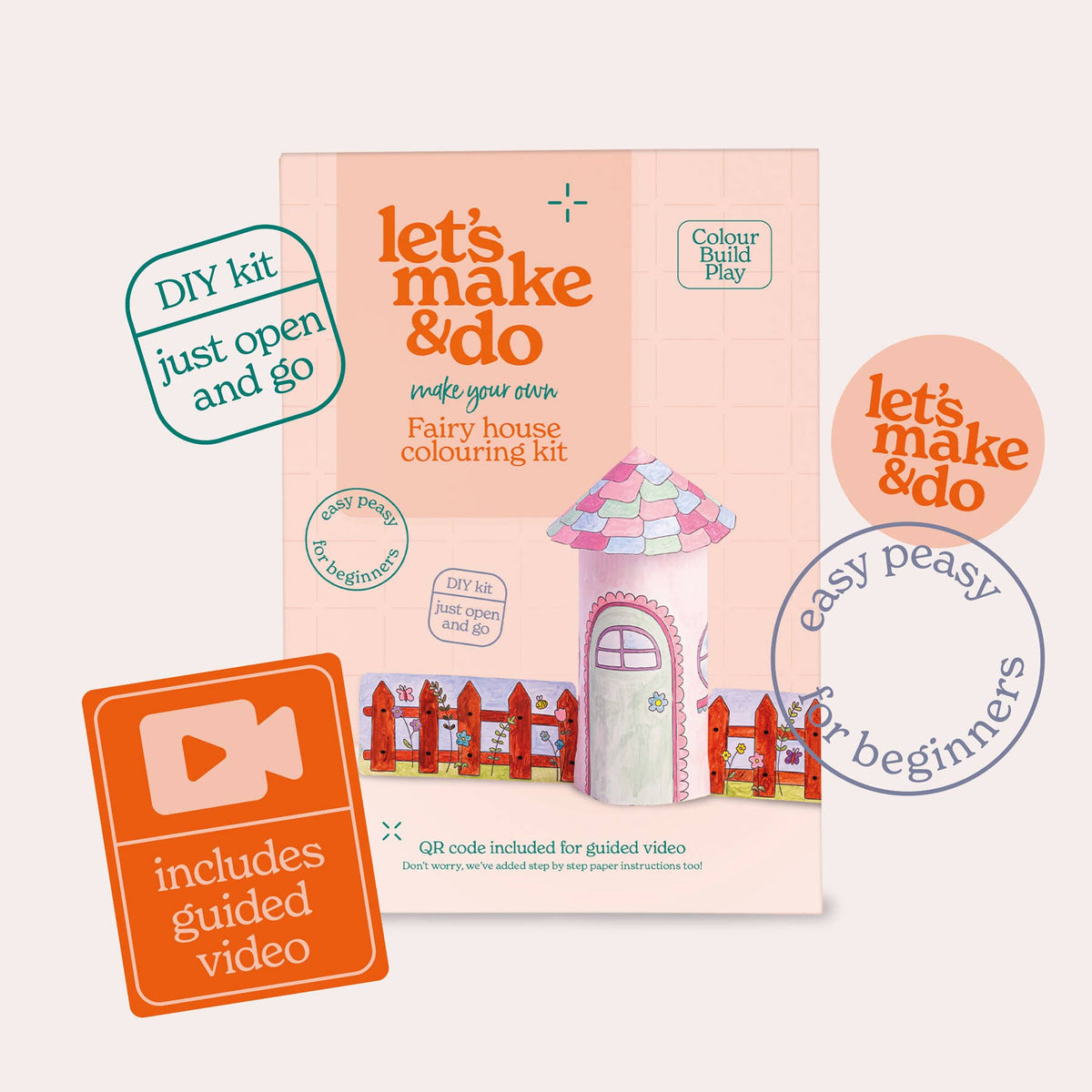 Make Your Own Fairy House - 3D Kids Colouring Kit