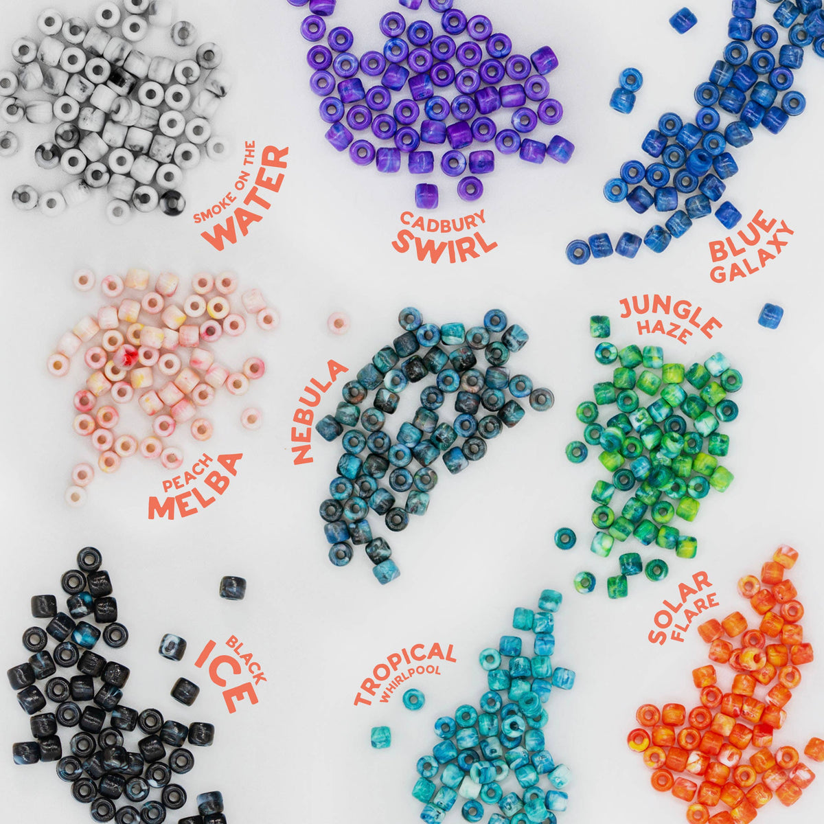 Recycled Ocean Plastic Beads: 6mm Jewellery Making Supplies