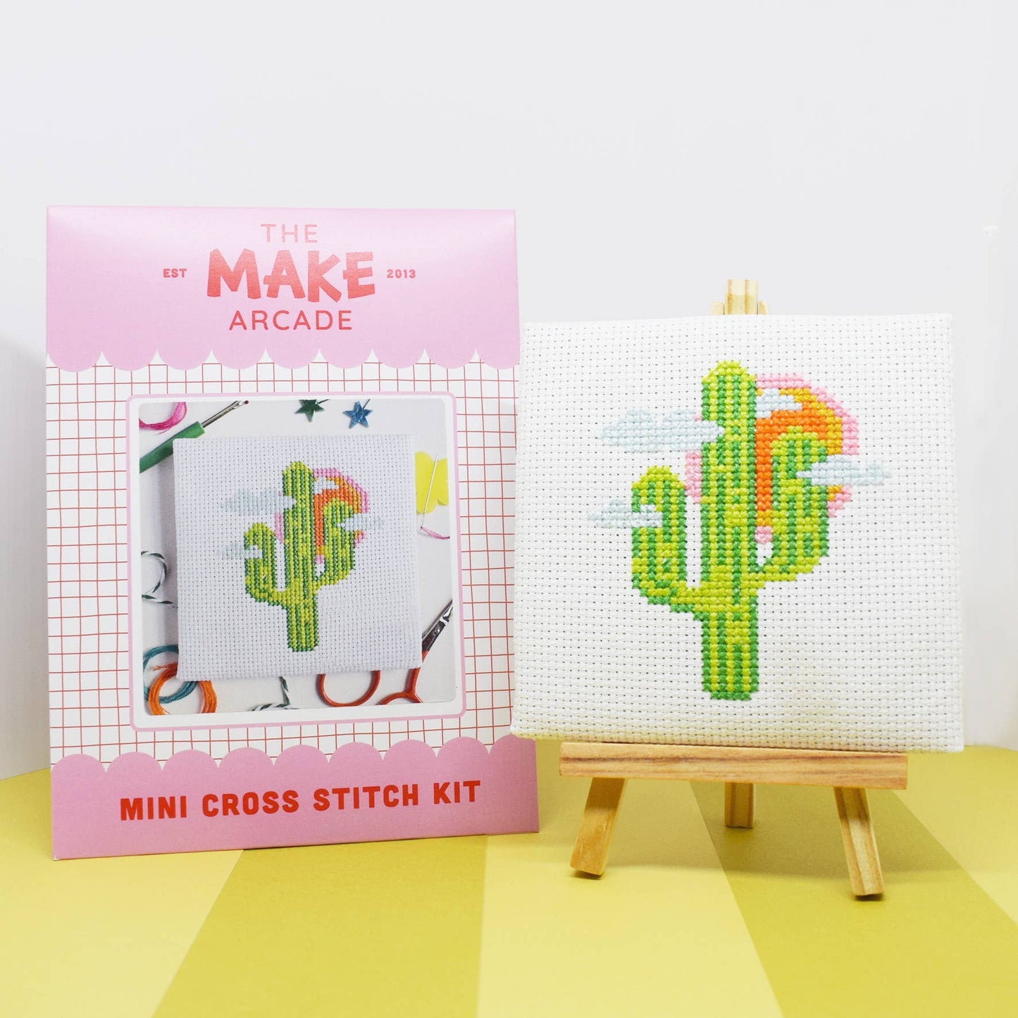 'Cactus' Mini Cross Stitch Kit