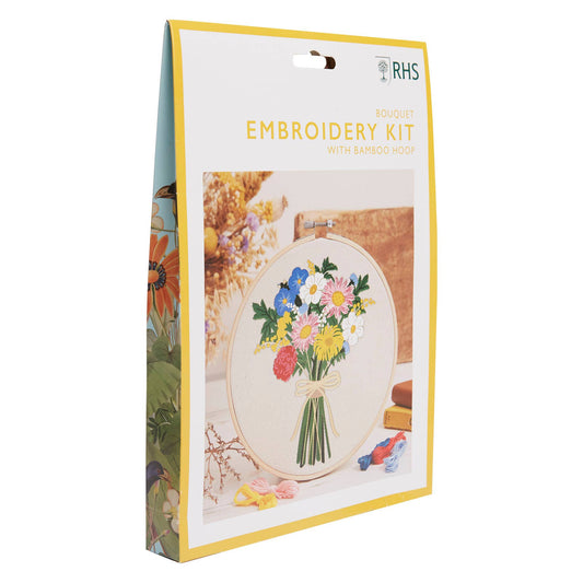 RHS Embroidery Kit, Multicoloured, 8", Bouquet