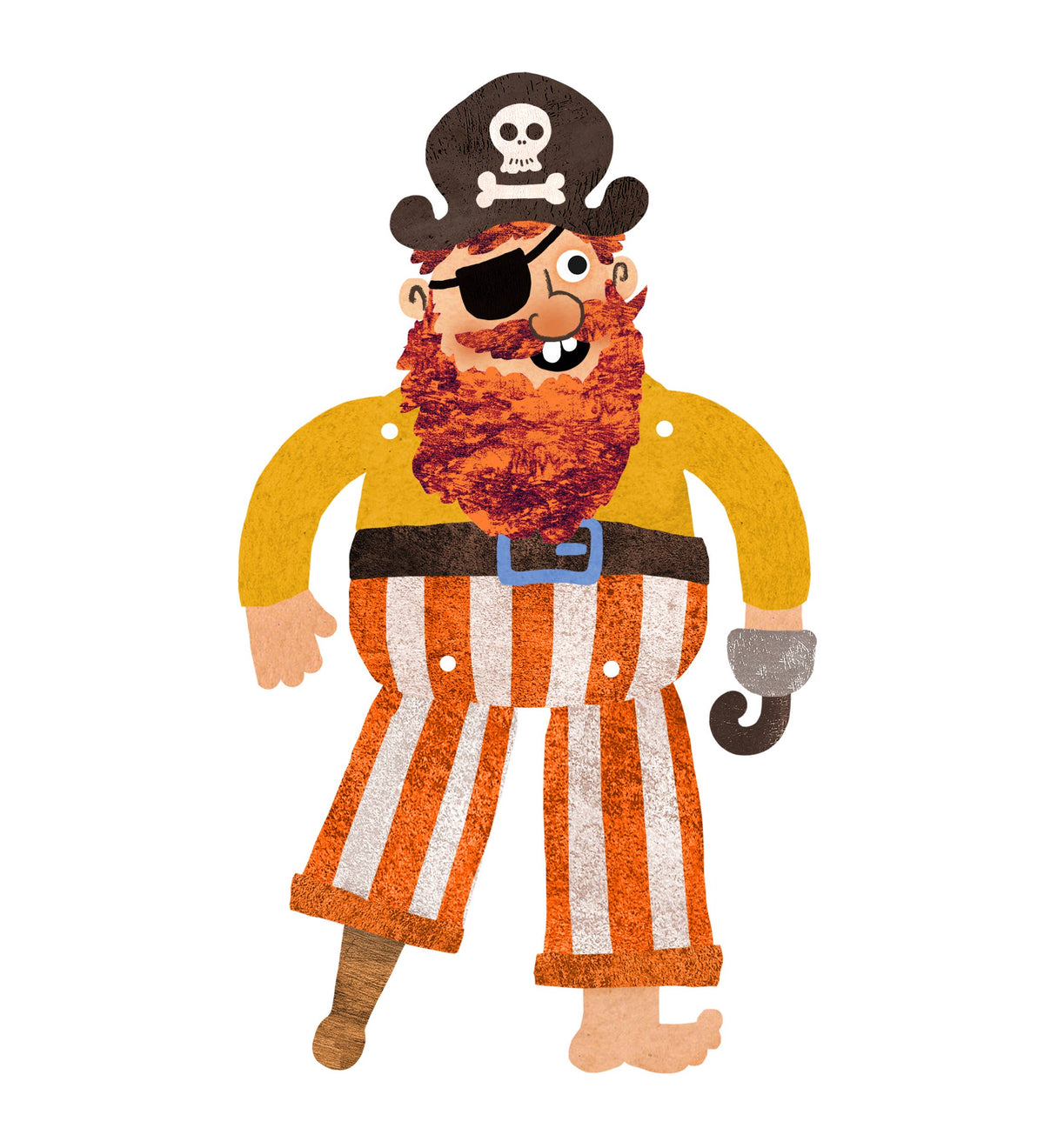 Pirate Split Pin Puppet Birthday Card | Kid's Greeting Card