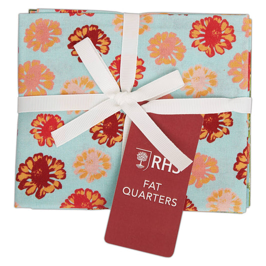 RHS Fat Quarter Fabric Bundle, Tropical, 45 x 56cm Pack Of 4